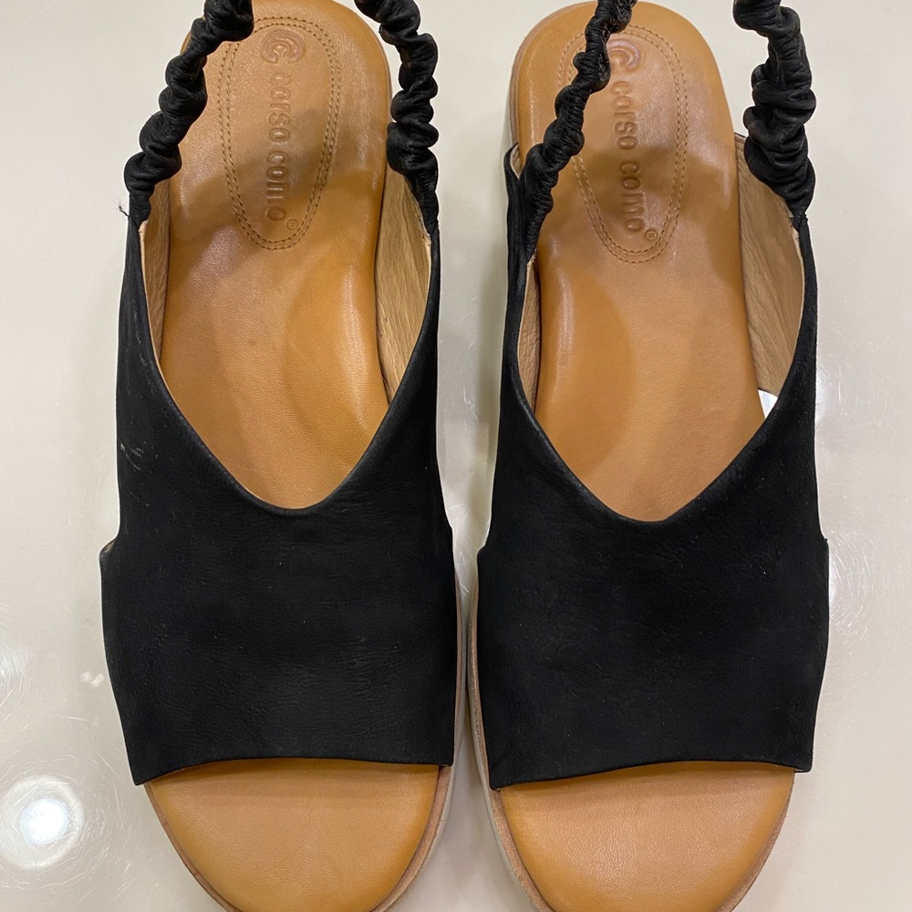 CORSO COMO Slingback Faux Suede Sandals! 7.5